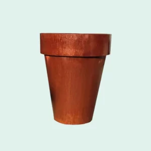 Pot acier Corten conique