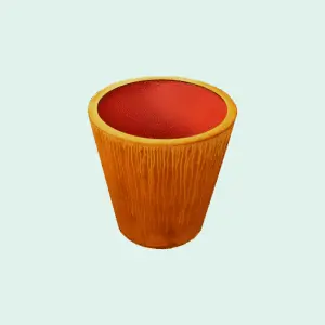 Pot tronc conique acier Corten