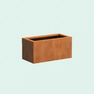 Bac rectangulaire acier Corten
